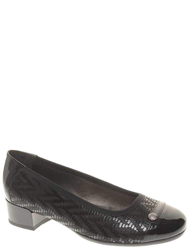 Туфли Alpina женские демисезонные, размер 35, цвет черный, артикул 8284-12