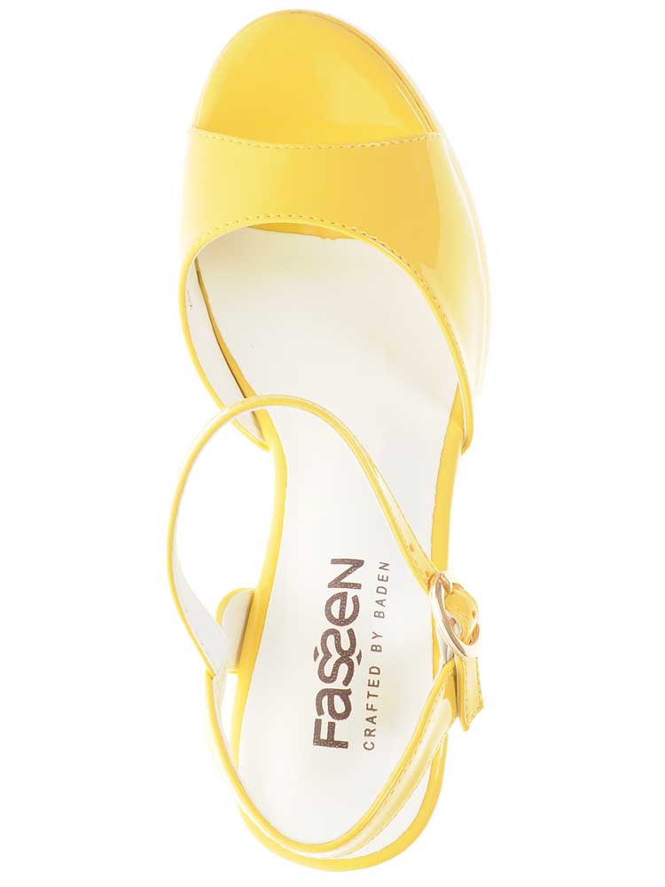 Босоножки Fassen женские летние, цвет желтый, артикул KD030-024, размер RUS - фото 6