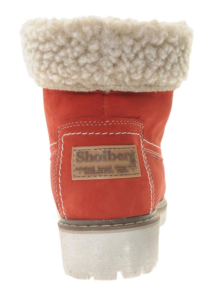 Ботинки Shoiberg женские зимние, размер 37, цвет красный, артикул 807-02-01-15 - фото 4