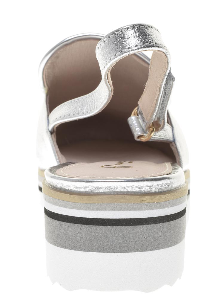Туфли Francesco женские летние, размер 38, цвет серебряный, артикул B184 - фото 4