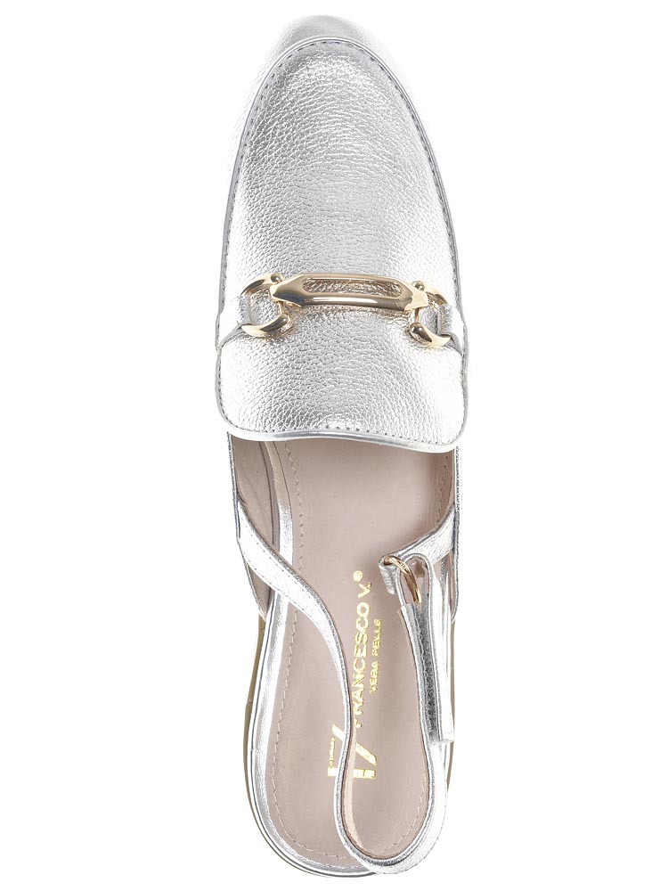 Туфли Francesco женские летние, размер 38, цвет серебряный, артикул B184 - фото 6