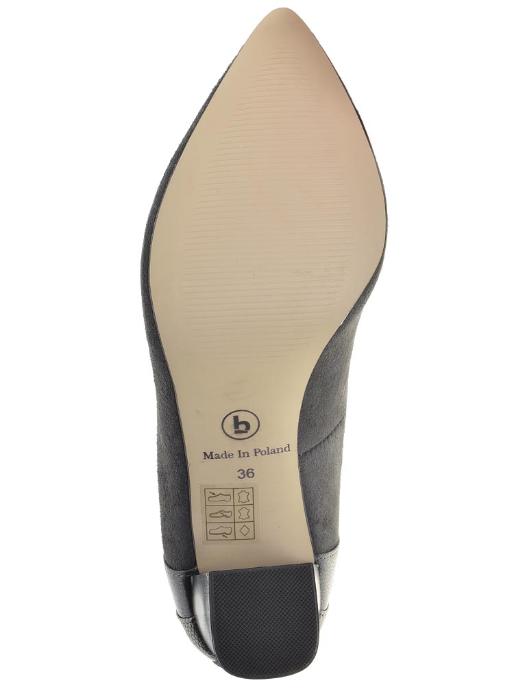 Туфли Bonty женские демисезонные, цвет серый, артикул 4215-624-586-696, размер RUS - фото 5