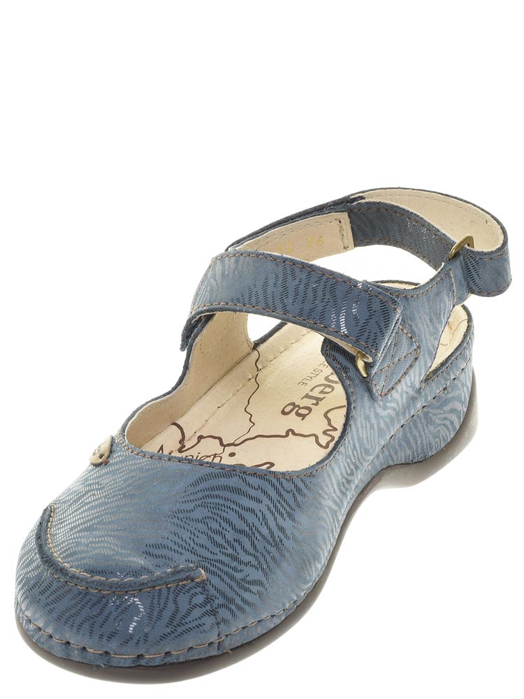 Туфли Shoiberg женские летние, размер 38, цвет синий, артикул 812-04-12-12 - фото 3