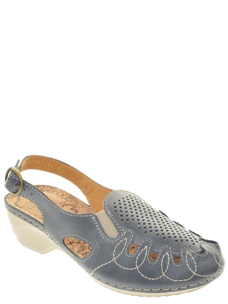 Туфли Shoiberg женские летние, размер 37, цвет синий, артикул 812-07-07-16 - фото 1