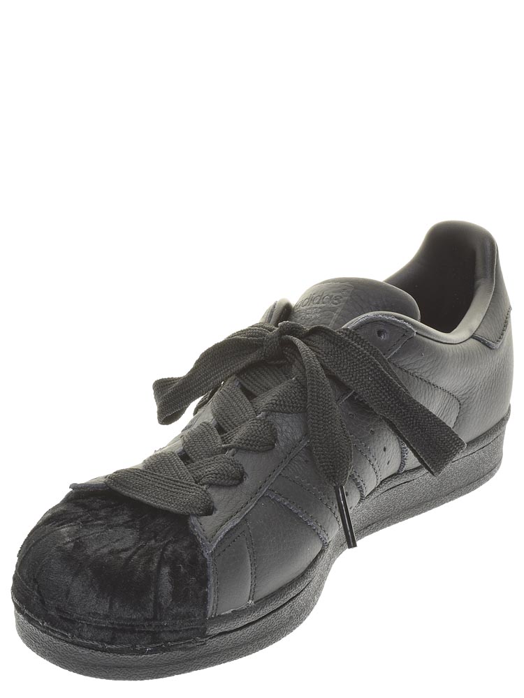 Кеды Adidas (Super Star W) женские демисезонные, размер 38,5, цвет черный, артикул CG6011 - фото 3