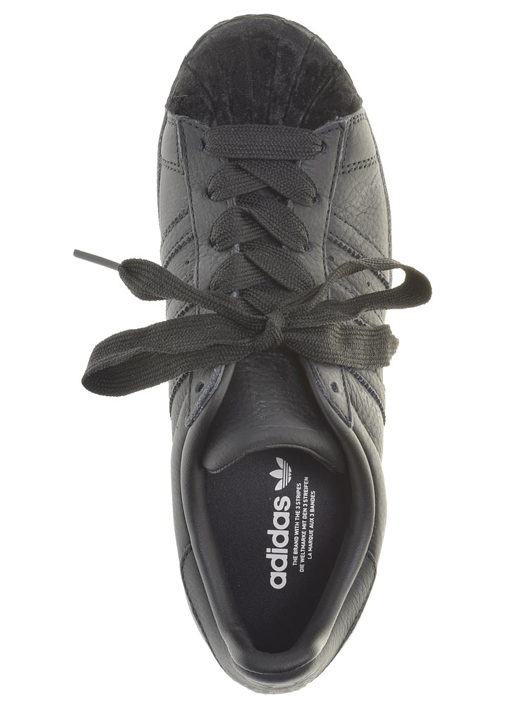 Кеды Adidas (Super Star W) женские демисезонные, размер 37, цвет черный, артикул CG6011 - фото 6