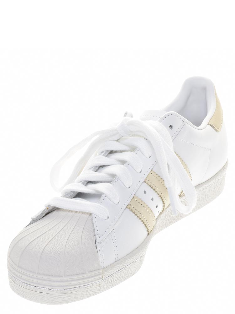 Кеды Adidas (Super Star 80s) унисекс демисезонные, размер 39, цвет белый, артикул CG7085 - фото 3