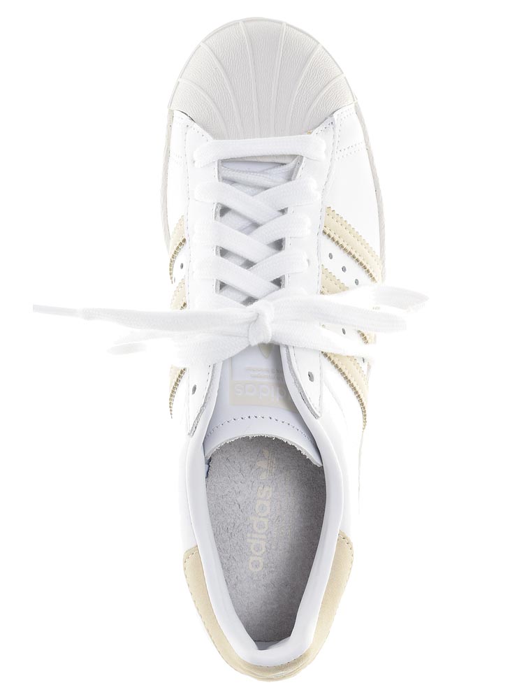 Кеды Adidas (Super Star 80s) унисекс демисезонные, размер 38, цвет белый, артикул CG7085 - фото 6