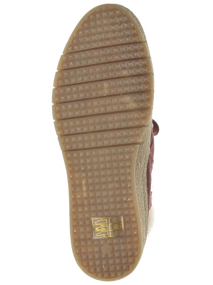 Тофа TOFA ботинки женские зимние, размер 39, цвет бордовый, артикул 921463-6 - фото 5