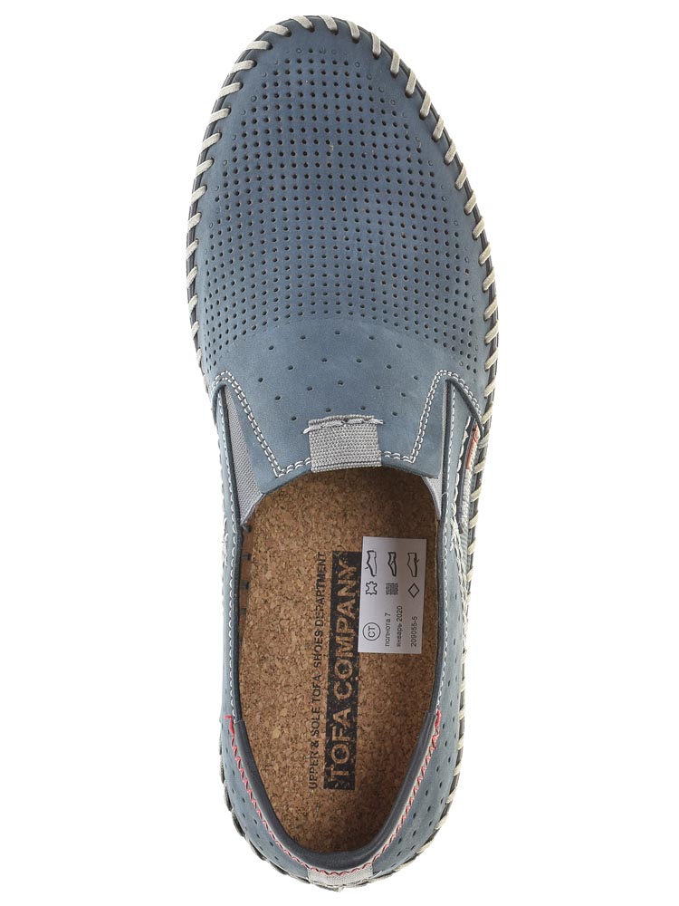Туфли TOFA мужские летние, цвет синий, артикул 209055-5, размер RUS - фото 6