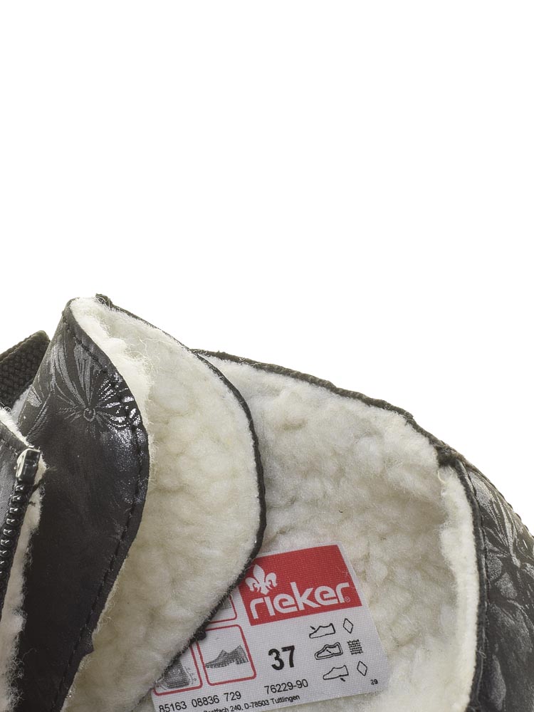 Ботинки Rieker женские зимние, цвет серый, артикул 76229-90, размер RUS - фото 6