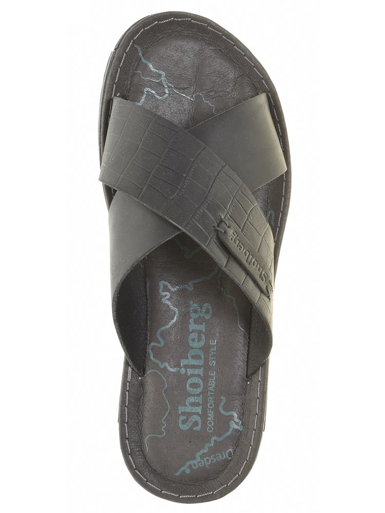 Пантолеты Shoiberg мужские летние, размер 44, цвет черный, артикул 717-12-02-01 - фото 6