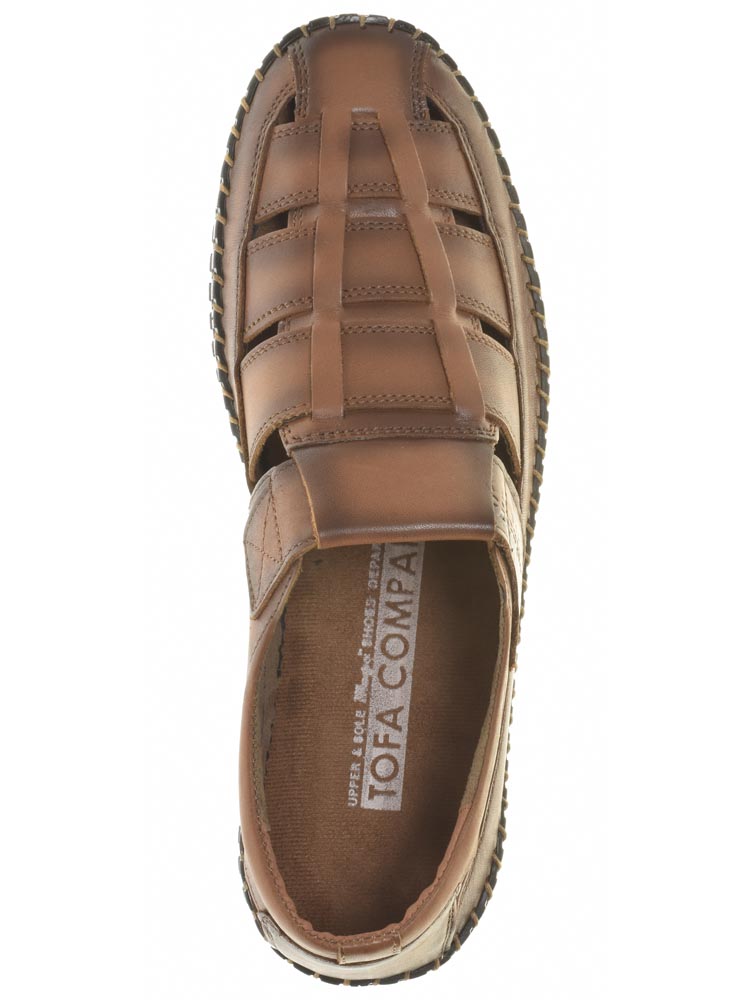Тофа TOFA туфли мужские летние, размер 44, цвет коричневый, артикул 119501-5 - фото 6