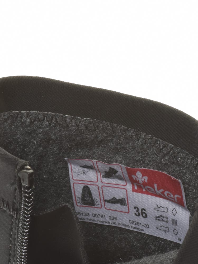 Ботинки Rieker женские демисезонные, размер 38, цвет черный, артикул 98251-00 - фото 6