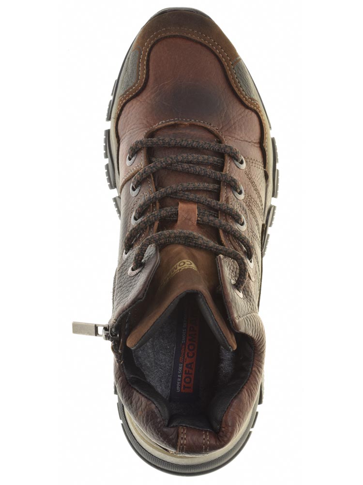 Тофа TOFA кроссовки мужские зимние, размер 45, цвет коричневый, артикул 129614-6 - фото 6