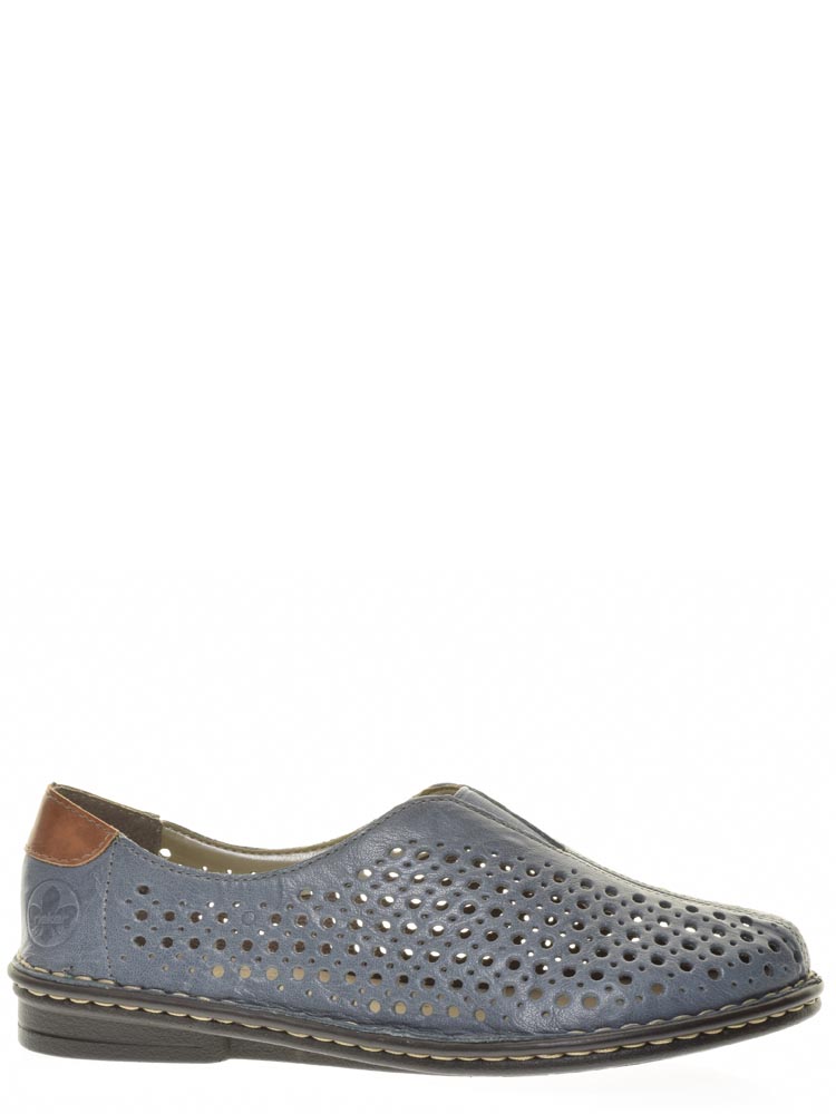 Туфли Rieker женские летние, размер 37, цвет синий, артикул 48457-12