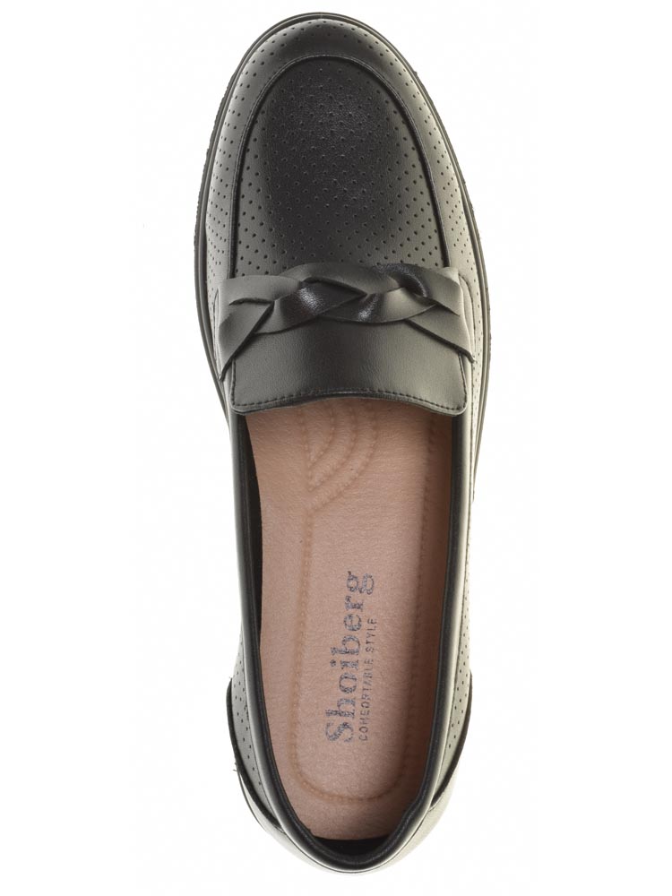 Туфли Shoiberg женские летние, цвет черный, артикул 485-36-01-01, размер RUS - фото 6