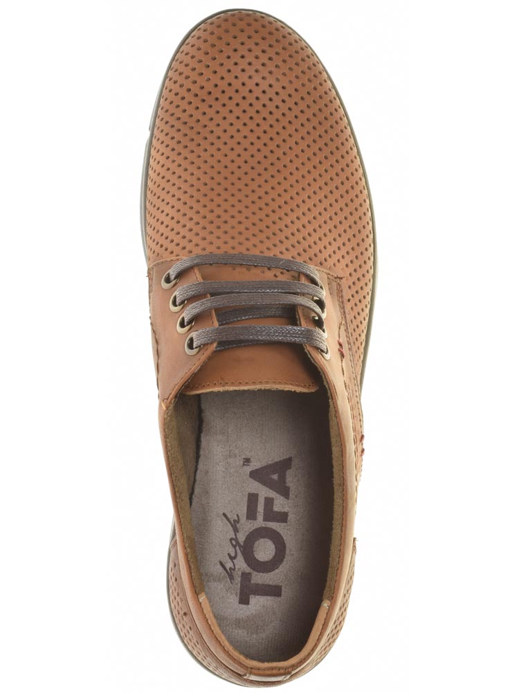 Тофа TOFA туфли мужские летние, размер 45, цвет коричневый, артикул 209599-8 - фото 6