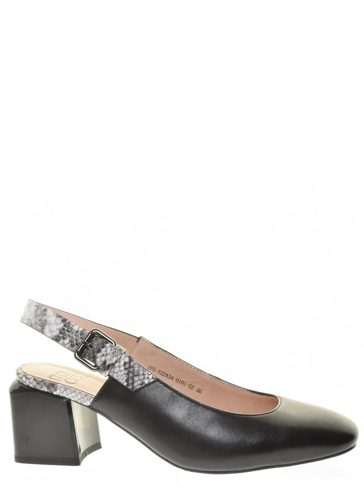 Туфли Madella женские летние, размер 39, цвет черный, артикул ZFS-S22A34-0101-SZ