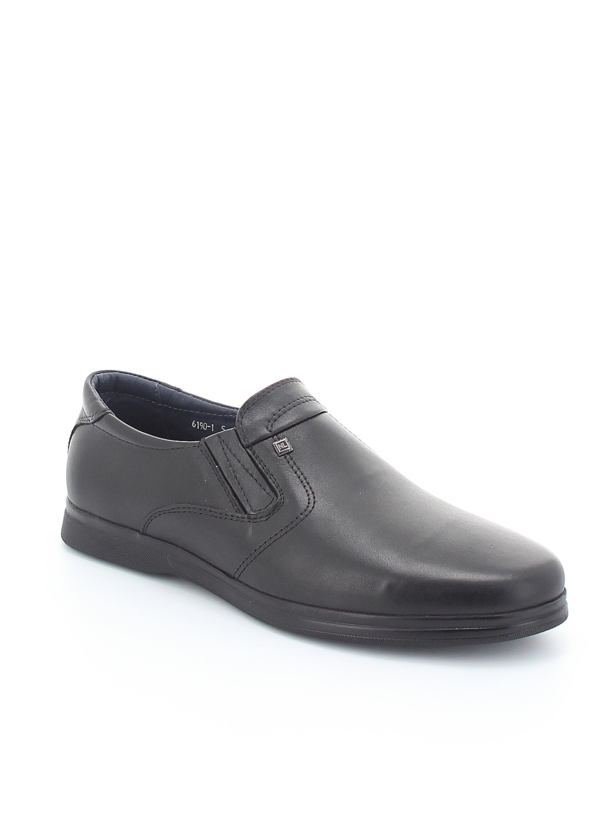 Туфли Nine Lines мужские демисезонные, размер 45, цвет черный, артикул 6190-1.1