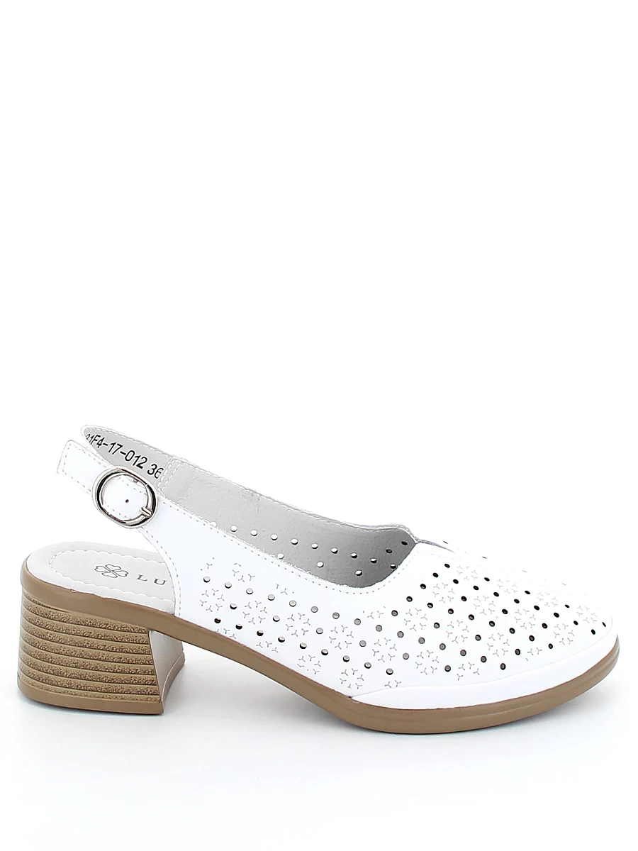 Туфли Lukme женские летние, цвет белый, артикул 31F4-17-012