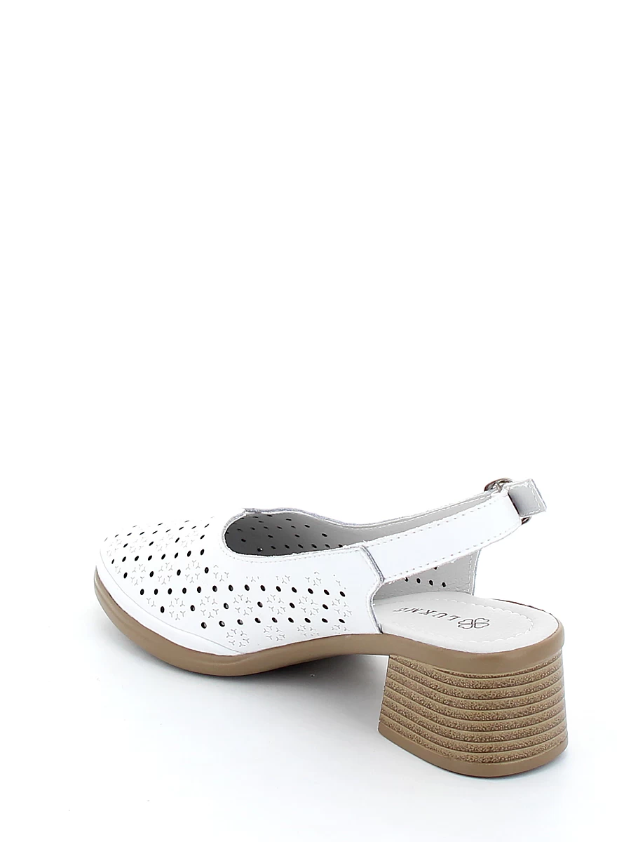 Туфли Lukme женские летние, цвет белый, артикул 31F4-17-012 - фото 6
