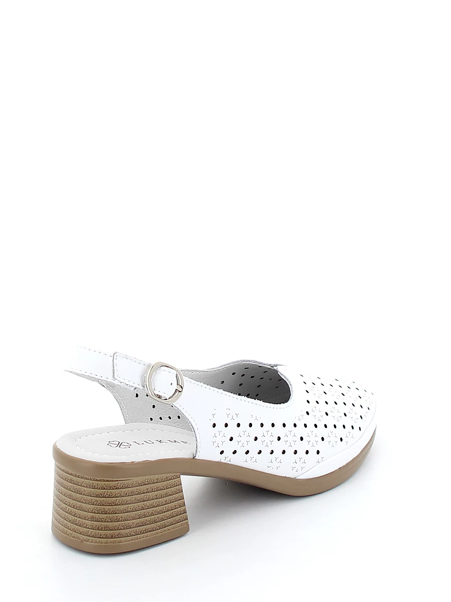 Туфли Lukme женские летние, цвет белый, артикул 31F4-17-012 - фото 8