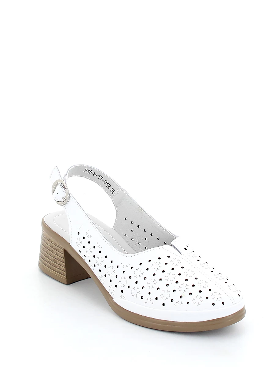 Туфли Lukme женские летние, цвет белый, артикул 31F4-17-012 - фото 2