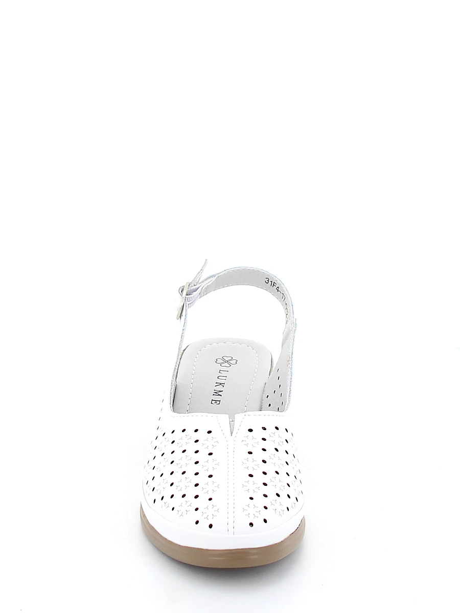 Туфли Lukme женские летние, цвет белый, артикул 31F4-17-012 - фото 3