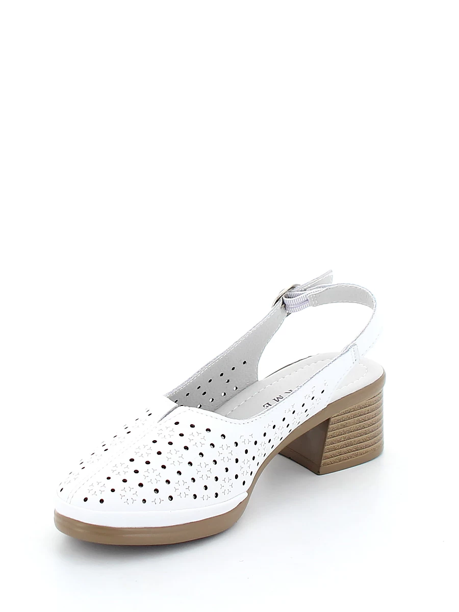 Туфли Lukme женские летние, цвет белый, артикул 31F4-17-012 - фото 4