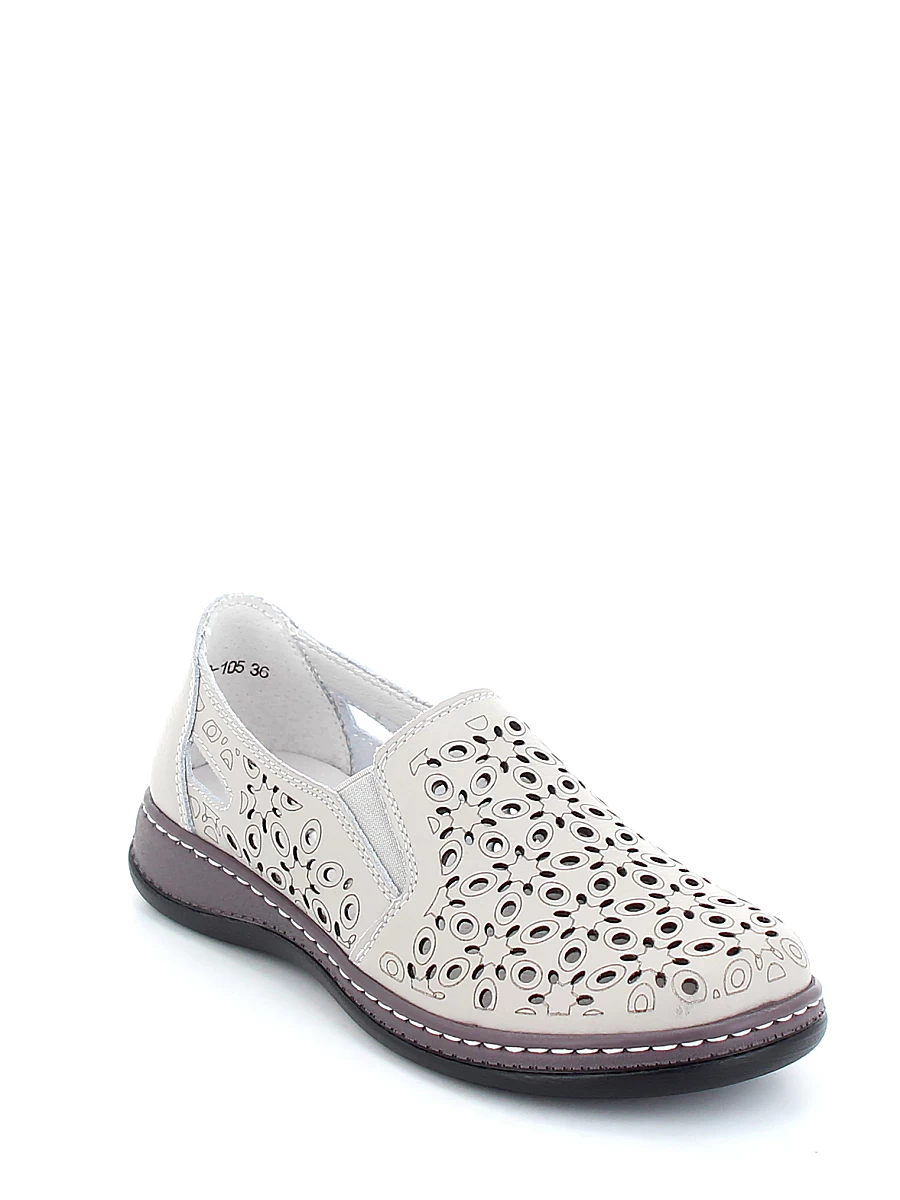Туфли Lukme женские летние, цвет серый, артикул 12F4-39-105 - фото 2