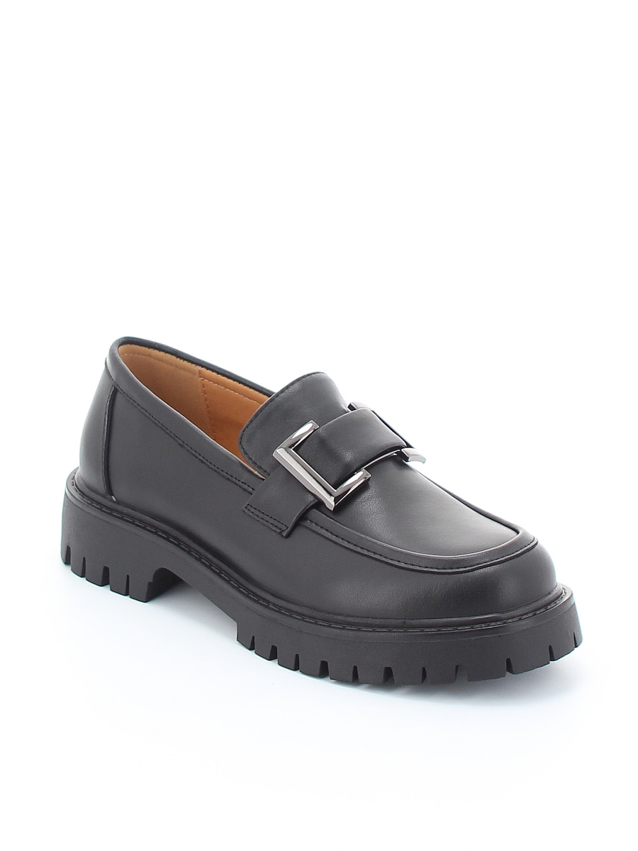 Туфли Bonavi женские демисезонные, размер 38, цвет черный, артикул 12W17-6-101