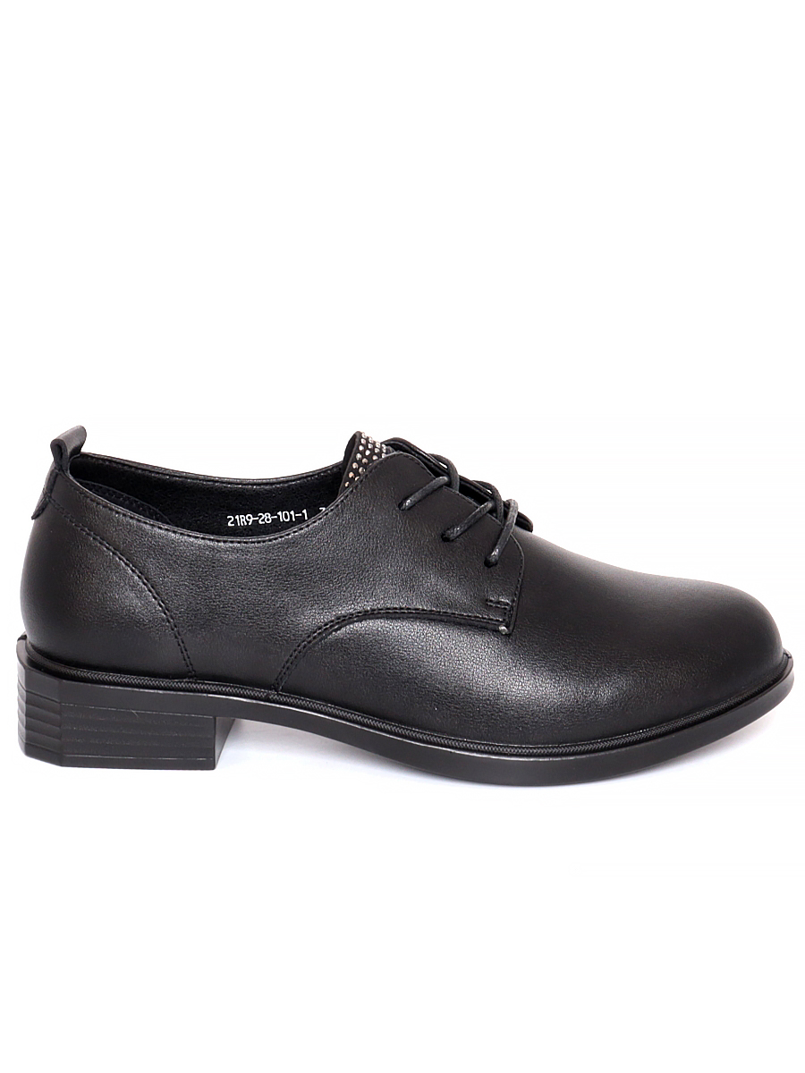 Туфли Bonavi женские демисезонные, размер 39, цвет черный, артикул 21R9-28-101-1