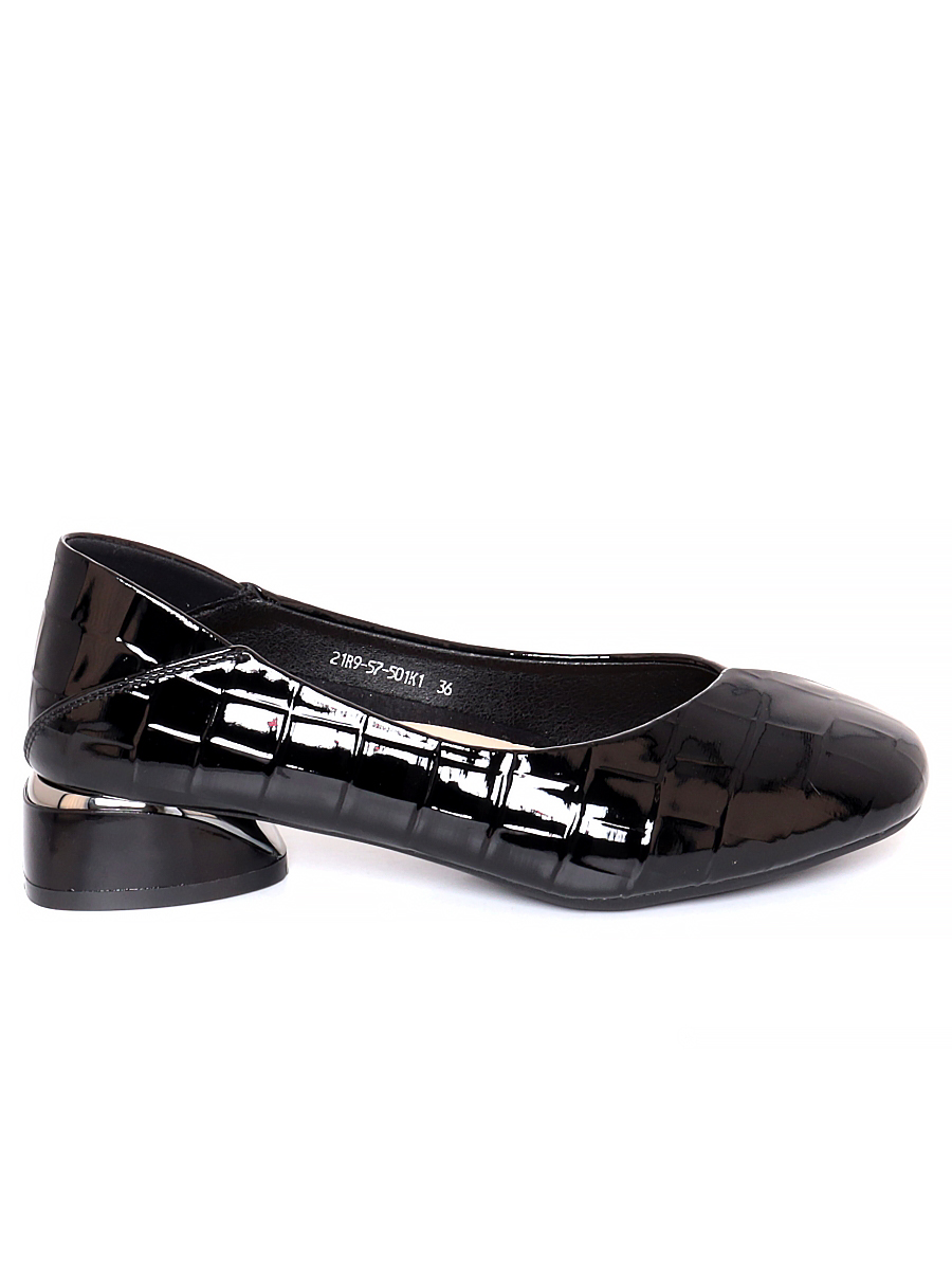Туфли Bonavi женские демисезонные, размер 41, цвет черный, артикул 21R9-57-501K1