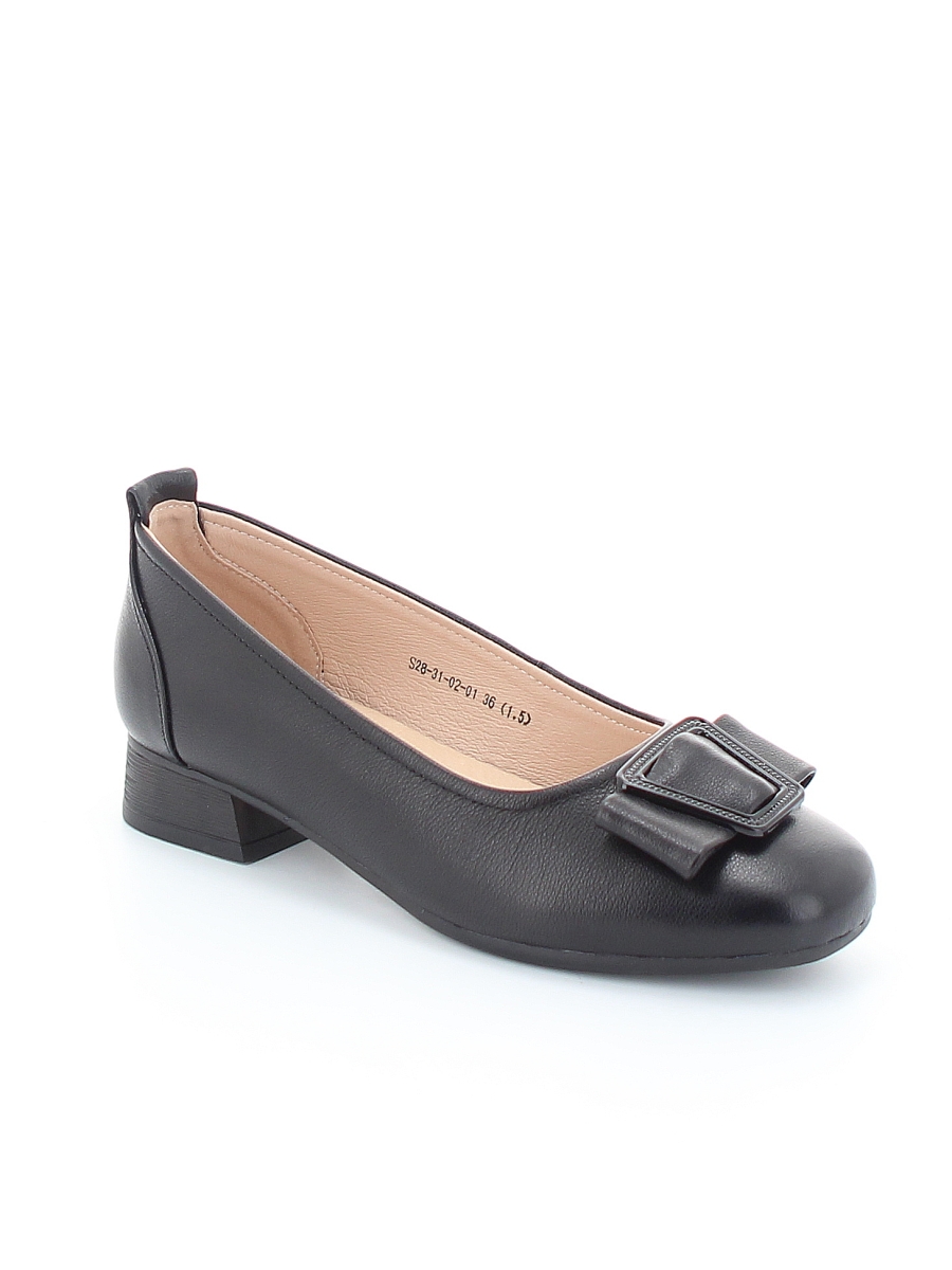 Туфли Shoiberg женские демисезонные, размер 36, цвет черный, артикул S28-31-02-01 - фото 1