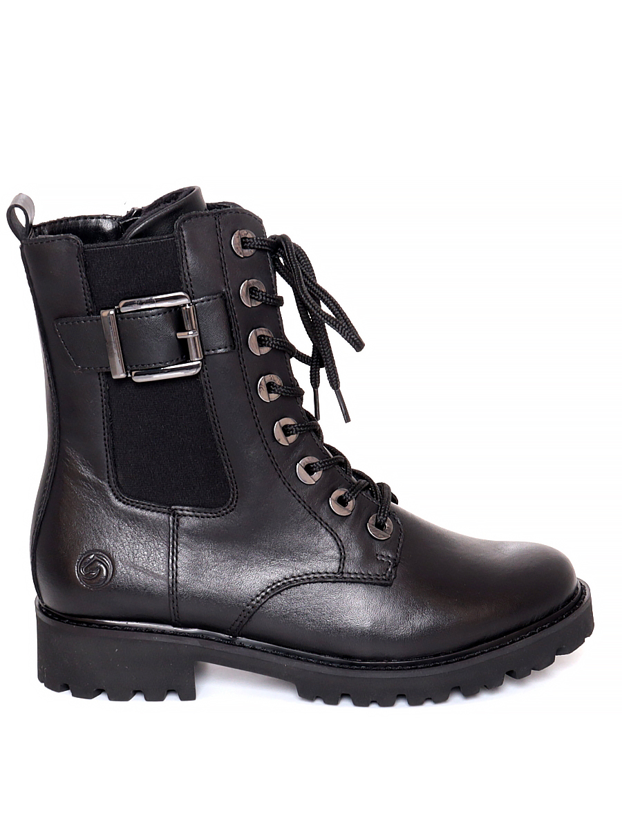 Ботинки Remonte женские демисезонные, размер 38, цвет черный, артикул D8668-01 - фото 1