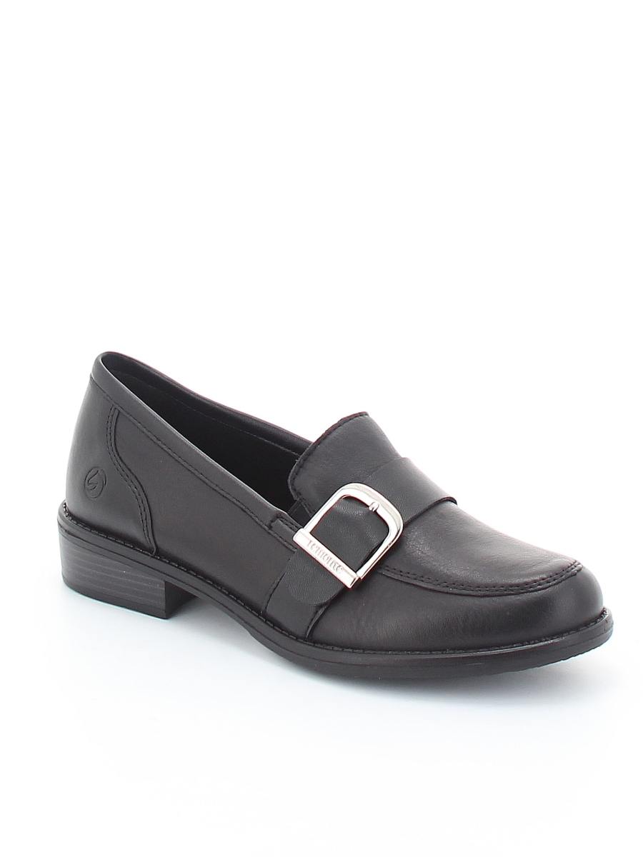 Туфли Remonte женские демисезонные, цвет черный, артикул D0F00-00