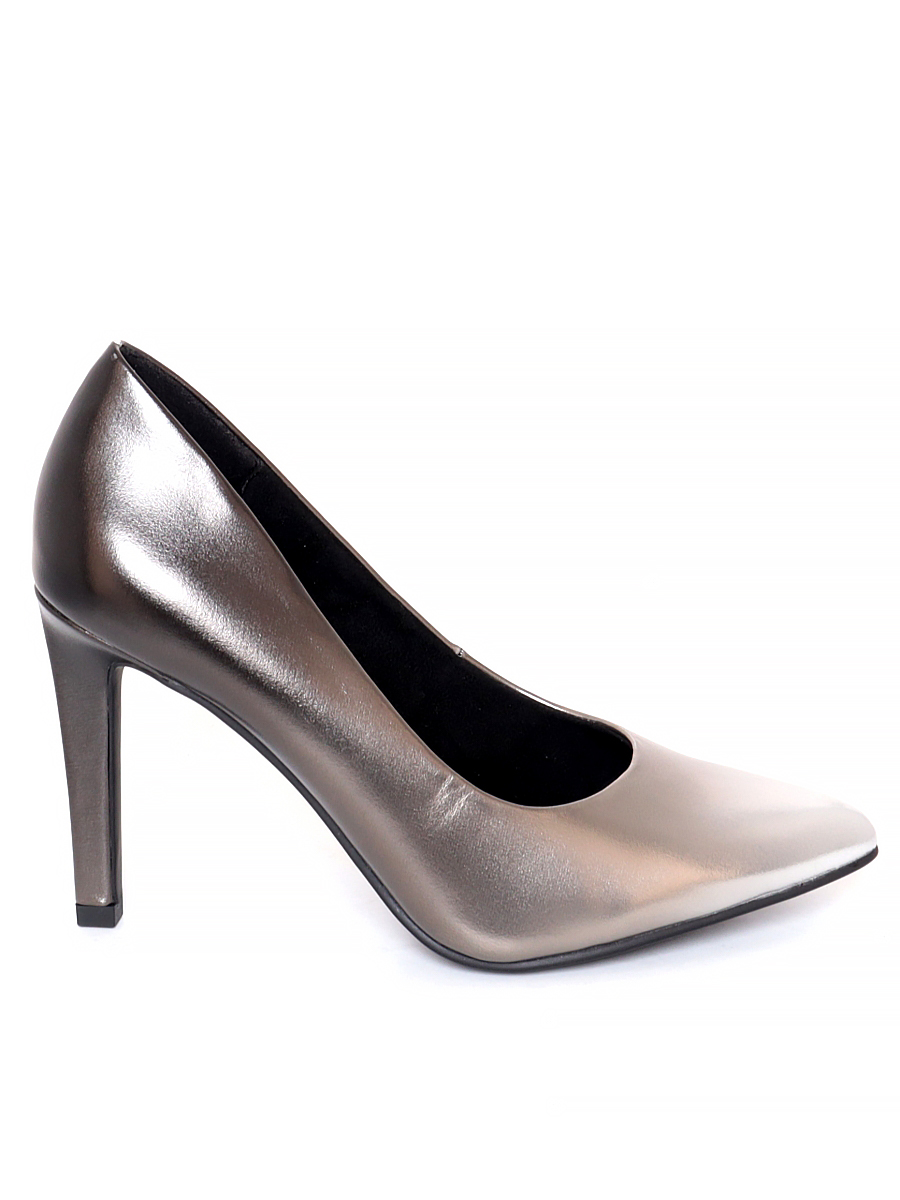 Туфли Marco Tozzi женские демисезонные, цвет серебряный, артикул 2-22410-41-906
