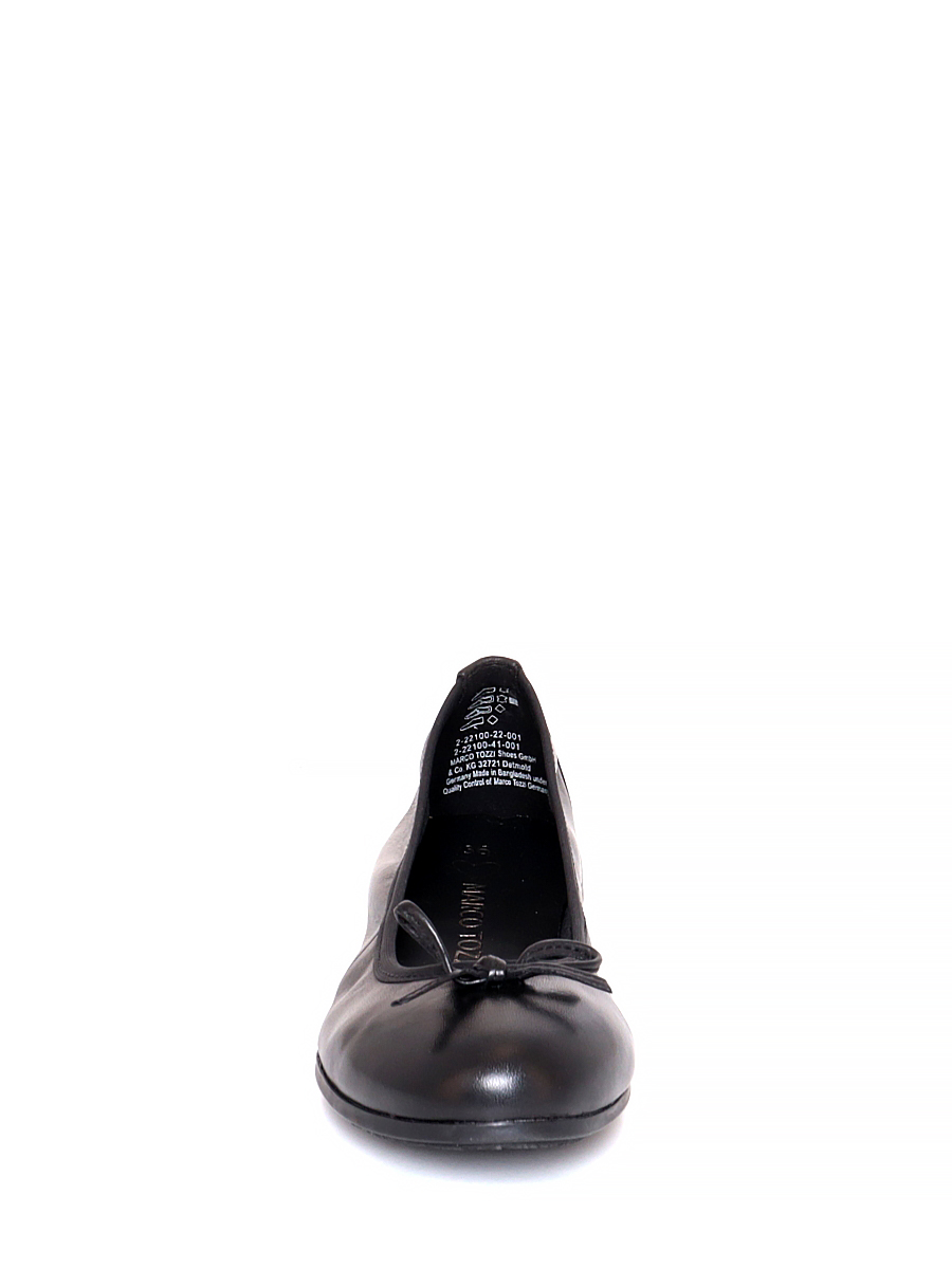 Балетки Marco Tozzi женские демисезонные, цвет черный, артикул 2-22100-41-001, размер RUS - фото 3