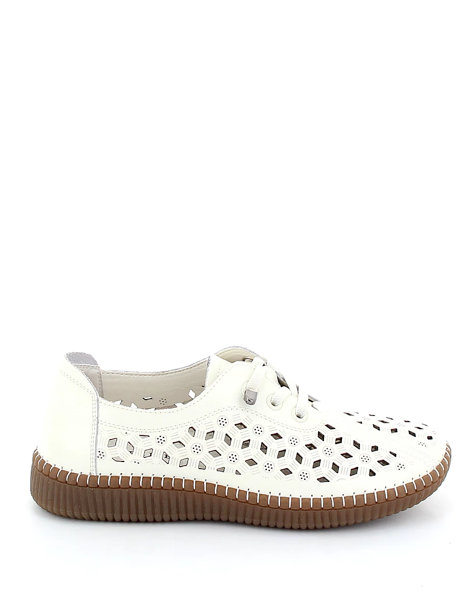 Туфли Lukme женские летние, цвет белый, артикул 31R13-18-012