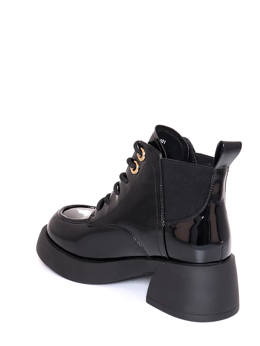 Ботинки Lukme женские демисезонные, цвет черный, артикул 41-DBE7-1-501 - фото 6