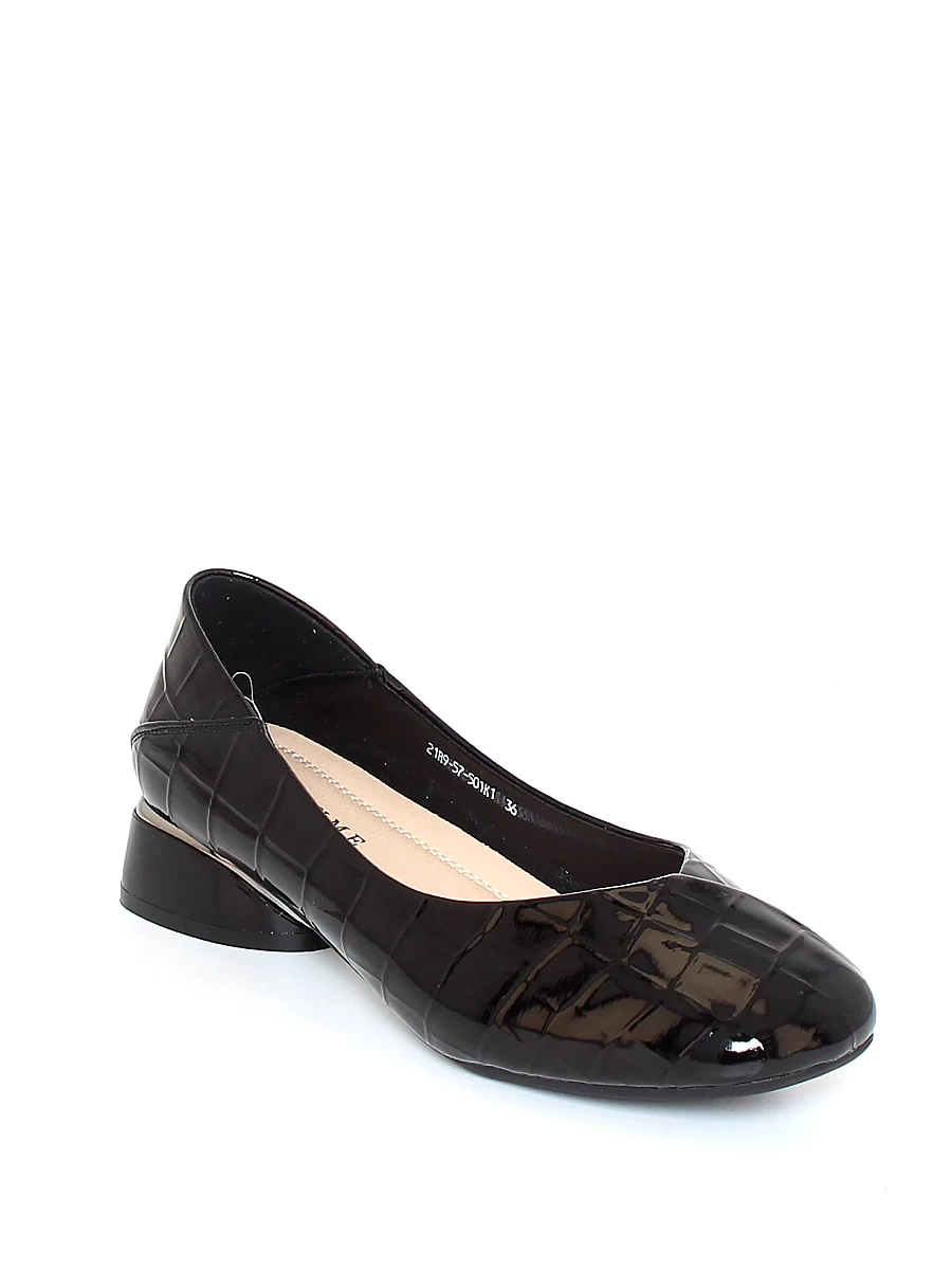 Туфли Lukme женские демисезонные, цвет черный, артикул 21R9-57-501K1 - фото 2