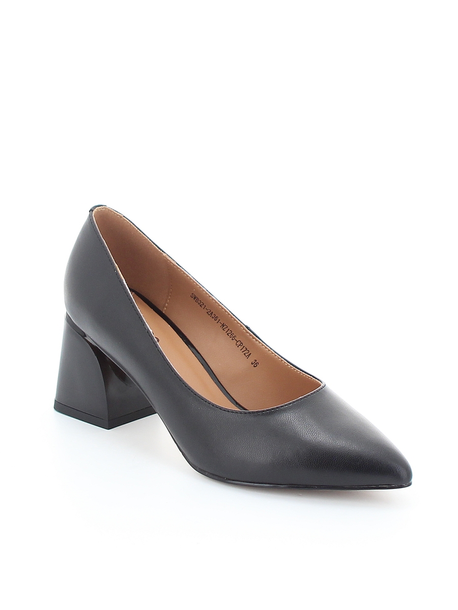 Туфли EL Tempo женские демисезонные, размер 39, цвет черный, артикул SWB321 2A361-NZ1266-CP172 - фото 1