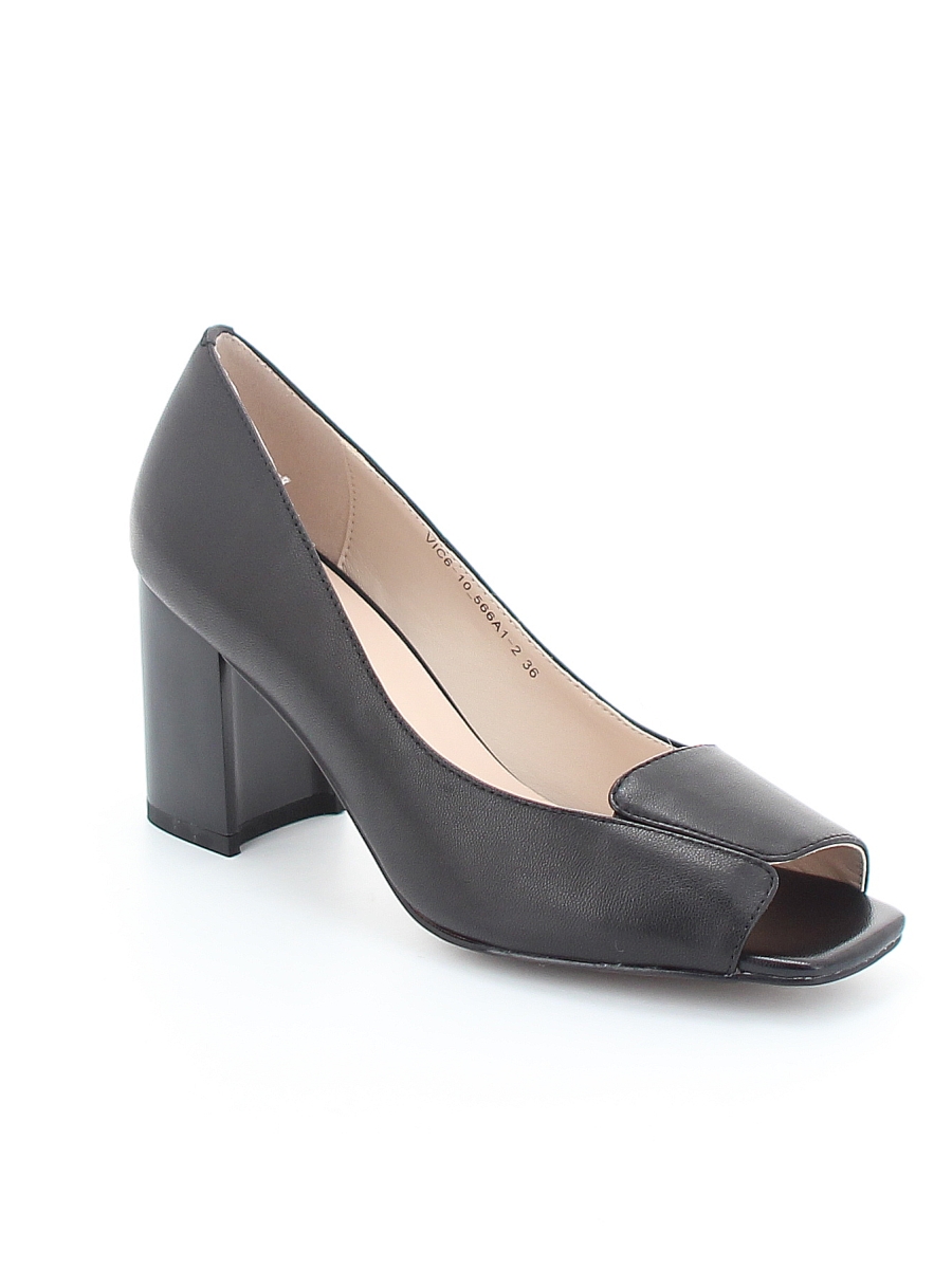 Туфли EL Tempo женские летние, размер 37, цвет черный, артикул VIC6-10 566A1-2