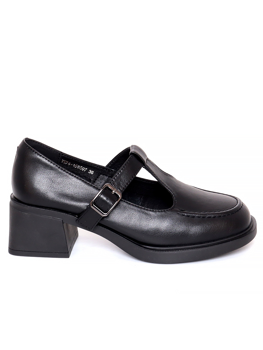 Туфли Respect женские демисезонные, размер 40, цвет черный, артикул VS74-168597