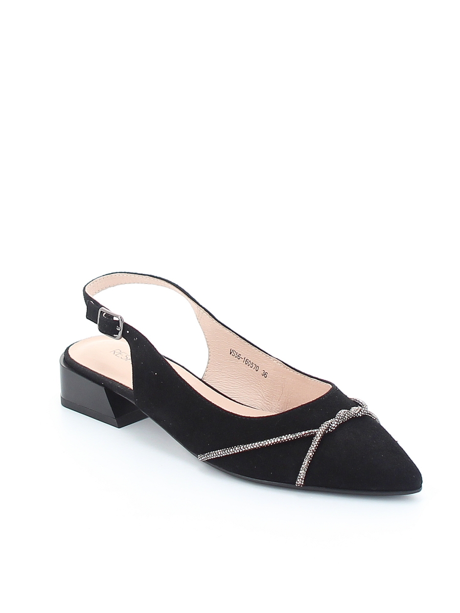 Туфли Respect женские летние, размер 39, цвет черный, артикул VS56-160570