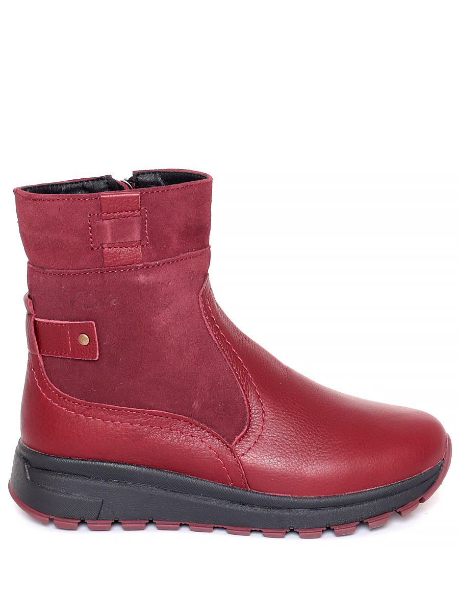 Ботинки Olivia женские зимние, цвет бордовый, артикул 28-6560-2