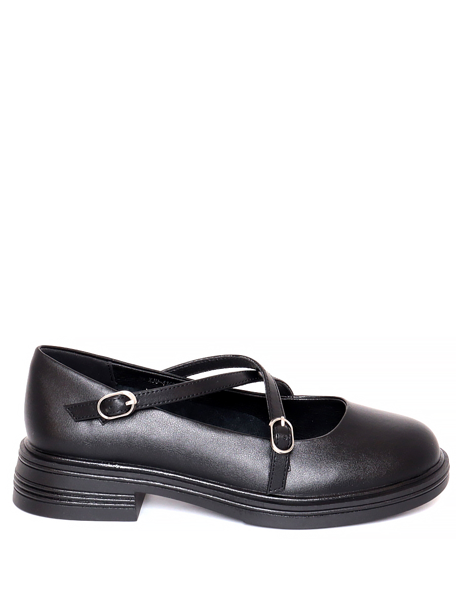 Туфли Madella женские демисезонные, цвет черный, артикул XJU-41628-1A-SU