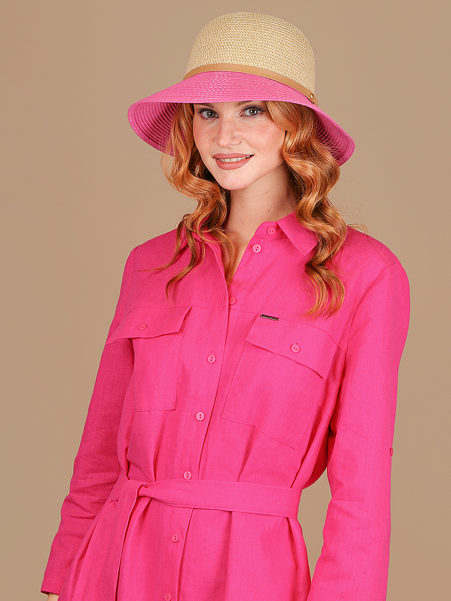 Шляпа Fabretti жен цвет розовый, артикул WV8-1.26 - фото 2