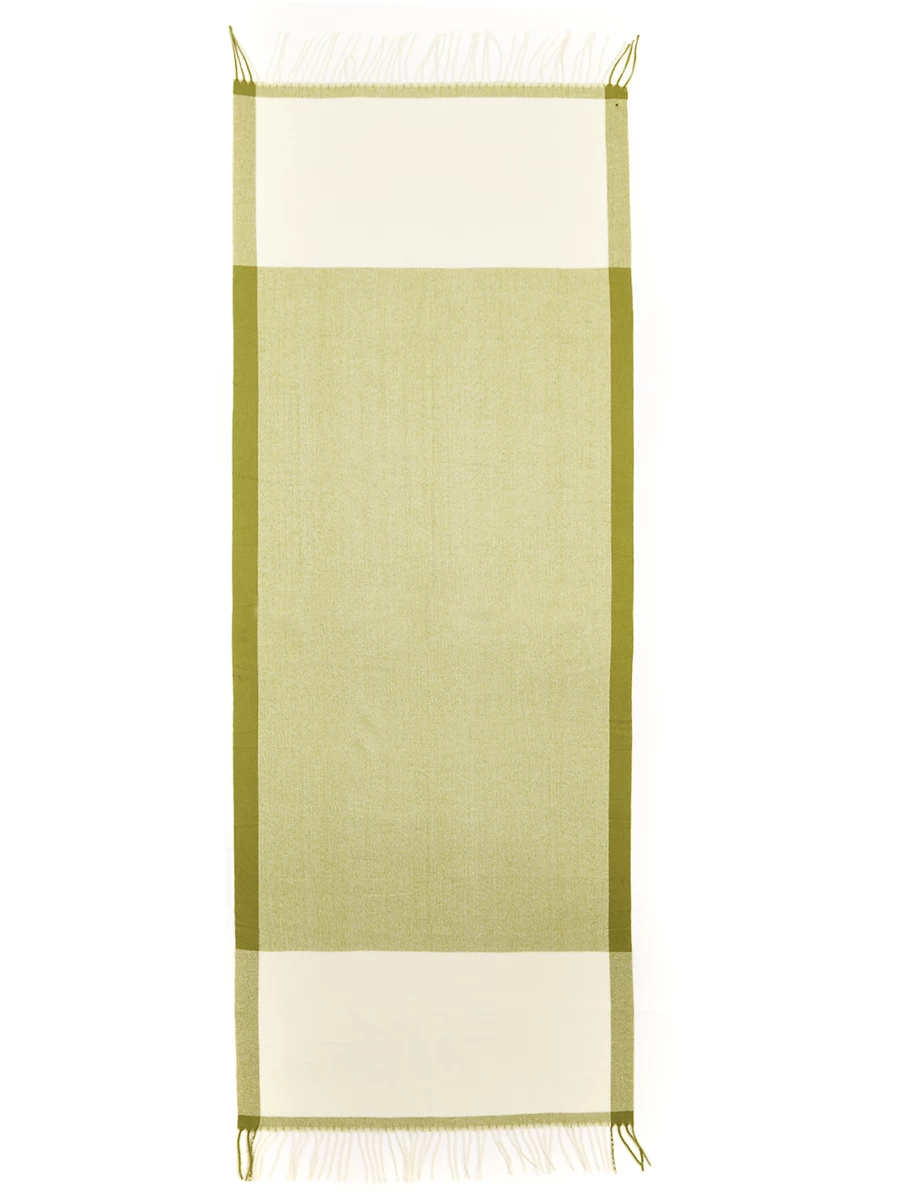 Шарф Fabretti женский демисезонный, цвет зеленый, артикул VFI0035-11 - фото 3